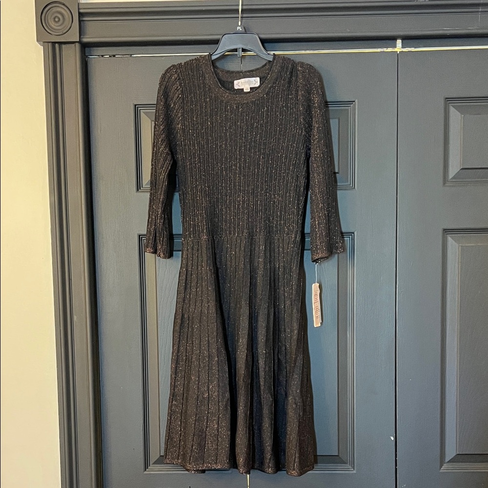 Nanette Lepore Black Long Sleeve Dress